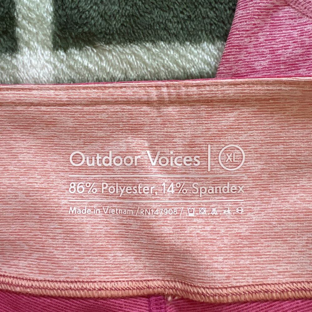 NWT $95 Outdoor Voices 7/8 Springs Leggings Size XL Flamingo Rose Clay - Picture 6 of 7